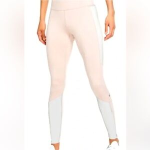 NWOT Nike Women's Light Pink and White Leggings
